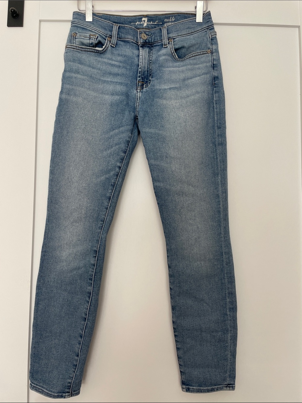 7 For All Mankind Light Blue Skinny Jeans